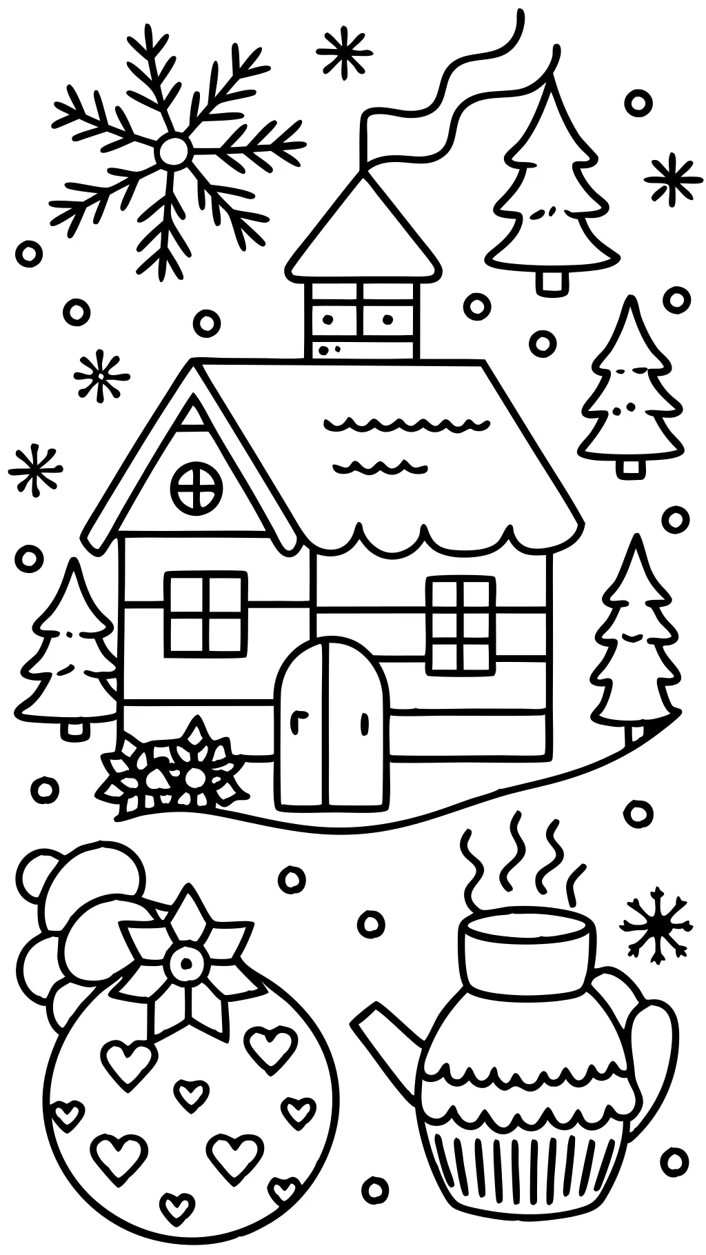 coloriages pour l’hiver